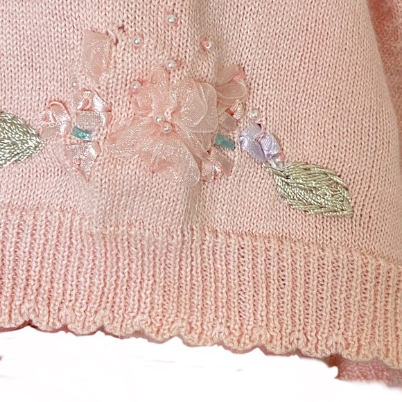 VINTAGE JANTZEN Cardigan Hand Embroidered Sz S - Picture 7 of 11